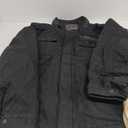 Levi's Mens Washed Cotton Military Jacket (Regular & Big & Tall Sizes) (5X, Black Filled)