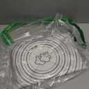 Silicone Mat, 24 x 36inch Extra Large Non-stick Pastry Baking Mat with Measurement, Resuable Thick Cookie Sheet Counter Mat, Dough Rolling Mat, Oven Liner, Fondant/Pie Crust Mat (White Gray)