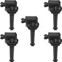 BDFHYK Ignition Coils Pack Compatible with Volvo XC70 V70 S80 XC90 C70 S60 S70 1999 2000 2001 2002 2003 2004 2005 2006 l5 2.4L 2.5L Coil for UF341 C1258 5C1320 E371 IC471 9652 GN10334 Set of 5