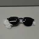 WearMe Pro WMP Eyewear – Men’s Polarized Round Aviator Sunglasses, Lightweight Acetate Frame & UV400 Protection (Black/Triple Black Lens)