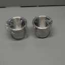 2Pcs Drop-in Cup Holder,304 Stainless Steel Automotive Cup Holders,3.3inch Silver Poker Table Drink Holder Dining Table Cinema Sofa Yacht Boats Cars Touring RV Car Drop-in Drink Cup Holder