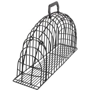 GANAZONO Cat Grooming Shower Netting Cage Cat Bath Cage (black 46cm)