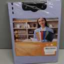 Clipboard Folder, 2 Pcs A4 Foldable Clipboard with Horizontal and Vertical Double Metal Clips, 360 Degree Foldable Binder Clipboards with Pen Holder, File Cover Work Folder Clipboards, Purple