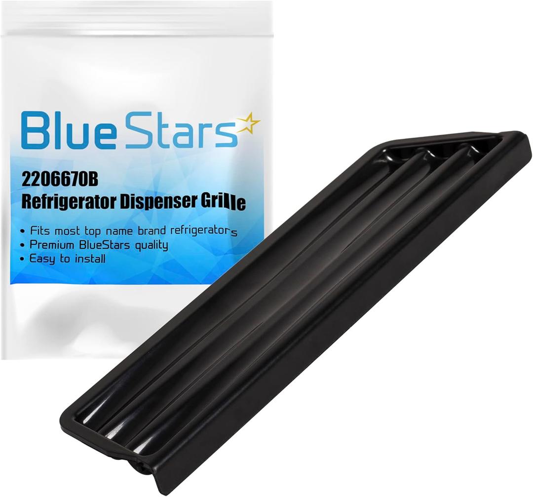 BlueStars 2206670B Refrigerator Dispenser Grille - Compatible with Whirlpool & Kenmore Models - Replaces WP2206670B W10171993 W10189532 WP2206670BVP