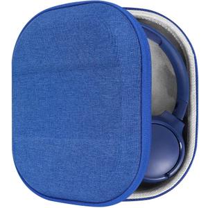 Geekria Shield Headphones Case Compatible with JBL Tune 660BTNC/700BT/510BT/570BT, Live 460NC, Replacement Hard Shell Travel Carrying Bag with Cable Storage (Blue)
