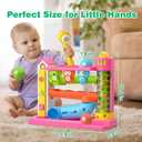 Musical Toys for 1 Year Old Girl Gifts, Bilingual Learning Toys with Music Light, Toddlers Ball Drop Toy 1-2 Yr, 1st First Birthday Gifts, Presents for 1 Year Old Boy Girl, 12-18 Months