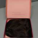 UDU Hair Topper 20inch Ombre Highlight Synthetic Wig Clip In Toppers with Fringe Bang for Women with Thinning Hair Adding Volume