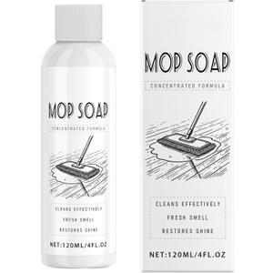 4 Pack Mop Soap for Floor Cleaning, 120ml Scented Mop Cleaner Soap, Scented Mop Soap Household Supplies Cleaner for Home, Kitchen, Floor