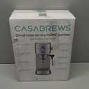 CASABREWS CM5418 Espresso Machine 20 Bar, Compact Espresso Maker with Steam Milk Frother, Stainless Steel Coffee Machine with 34oz Removable Water Tank for Cappuccino, Gift for Women or Men, Silver