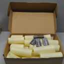 Set of 24 Flameless Led Battery Opeated (D2.2'' x H4''5''6'') Waterproof Outdoor Indoor Candles with 10-Key Remotes and Cycling 24 Hours Timer