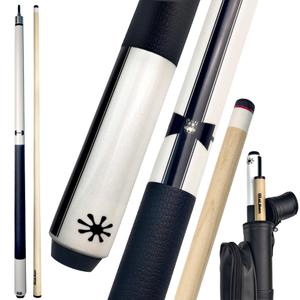 WaLiken Premium Pool Cue Stick with Multi-Layer Tip, Canadian Maple Shaft, Piano Finish Design, Textured Non-Slip Grip, Includes Leather Cue Case, Professional Billiard Cue for Accuracy & Control