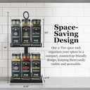 Watkins Countertop Two Tier Rotating Spice Rack, Includes 16 Watkins Organic Spices (16608)