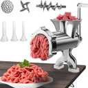 Manual Meat Grinders, large aluminum alloy molino para moler carne, efficient multi-function hand crank meat grinderfor Fresh Ground Beef,chicken sausage and spice