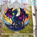 Flying Dragon Stained Glass Orament - Christmas Ornament - Christmas Decorations for Tree - Holiday Present ldeas - Gift Exchange