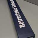 Retractable Safety Baby Gate or Mesh Dog Gate,Durable Portable Mesh Retractable Gate,Easy to Use for Stairs, Doorways, Hallways, Indoor, Outdoor, 33.5" Tall, Up to 55" Wide, Cream