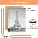 upsimples 16x24 Poster Frame, Easy Slide-In Assembly, Gold, 3 Pack