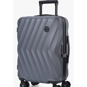 BAGSMART Carry On Luggage 22x14x9 Airline Approved,PC Hardside Suitcase,20 Inch Travel Luggage with Spinner Wheels, Lightweight Suitcases for Men Women, Grey