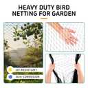 EMEKIAN Garden Netting, 50' x 50' Heavy Duty Bird Netting Deer Fence Net, 1" Mesh Poultry Netting for Chicken Coop, Run & Garden, Protect Fruit Trees, Vegetables from Birds, Deer, Squirrels