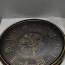 Maxstar Large Vintage Moving Gear Wall Clock, 20''Battery Operated Industrial Steampunk Metal Decor for Living Room, Office,Fireplace, Farmhouse(Arabic Number-Bronze)