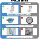 Non-Slip Waterproof Extra Wide Leg Cast Cover for Shower - Protector for Surgery Wounds, Bandage, Large Cast, Knee Immobilizer/Brace, Walking Boots (30 in. Long)