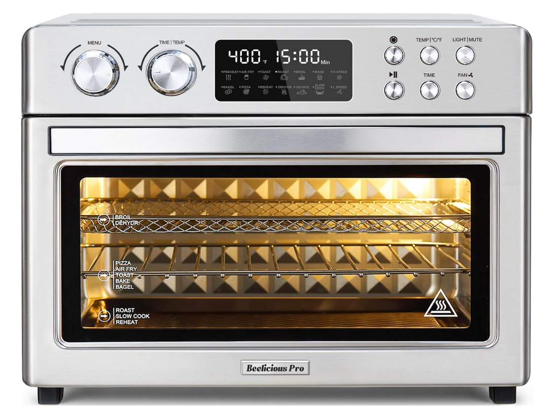 28QT Air Fryer Toaster Oven Combo, Large 12-in-1 Convection Countertop Oven