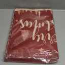 7Pcs Christmas Table Runners Placemats,Red & White Snowflake Merry Christmas Table Runner Reindeer Snowflake Xmas Tree Let It Snow Table Mat Set for Christmas Winter Holiday New Year Table Decoration