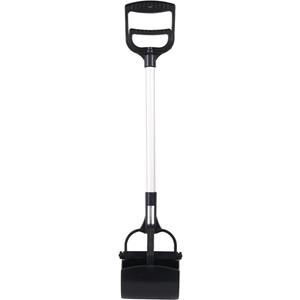 Pet Pooper Scooper, Plastic and Aluminum Dog Poop Grabber with Long Handle, 27.3 inch Lightweight Ergonomic Handle, Use on Grass and Concrete