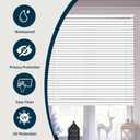 BLINDLY Home Cordless Light Filtering 1" Vinyl Mini Blinds for Windows,Horizontal Window Blinds for Home,Cordless Shades for Indoor&Outdoor Windows,21" W x 36" L,White