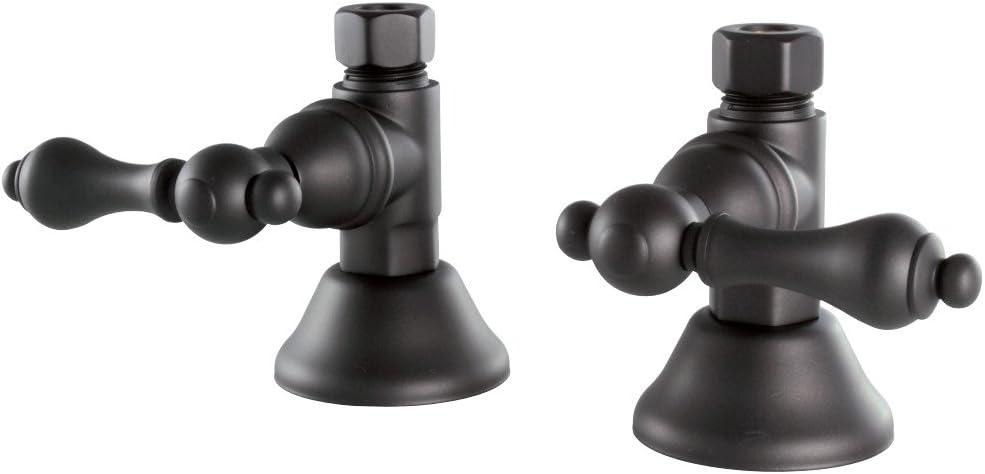 Straight Stop Shut Off Valve with Metal Lever Handle, Oil Rubbed Bronze