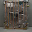 Babelio Baby Gate for Stairs, Kitchen & Doorways, 26-43" W 28" H No Bottom Bar| Easy Installation| One-Handed Operation| Auto-Close| Hardware Mount (Drill Needed) Safety Dog/Pet Gate Indoor (White)