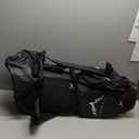 14-Way Golf Stand Bag, Full Length Premium PU Leather Golf Bag with Plush Top, Magnetic Pocket, Dual Strap and Rain Cover for Men (Black)