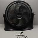 Comfort Zone PowrCurve High Velocity Floor Fan with Wall-Mounting Capabilities, 20 inch, 3 Speed, 180 Degree Adjustable Tilt, Ideal for Home, Bedroom, Gym & Office, CZHV201BS