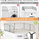 Magnetic Laundry Guard 24" - Metal Laundry Guards for Washer and Dryer Countertop, Laundry Topper, Washing Machine Dryer Countertop Guard for Laundry Organization Accessory