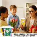 Teacher Appreciation Gift Card Holder from Student, Thank YouCard Sleeves | Teacher Appreciation Gift Card Holders, 6 Coffee Cup Design Cards, 5.2 X 3.24 Inch, Slot For Card