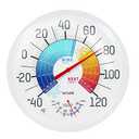 Taylor Wind Chill/Heat Index Thermometer & Hygrometer, Indoor Outdoor Wireless Thermometer with Easy to Read Large Numbers for Patio, Pool, and Indoor Areas, 13.25-inch (No Size)