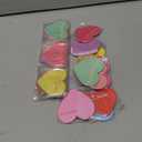 LOMIMOS 24 Pcs Valentine's Day Sticky Notes,3x2.8 Inch Mini Heart Self-Stick Notepads Colorful Sticky Pad for Valentine's Day Gifts Home School Office Supplies