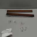 StorageWorks Tie Rack with 20 Hooks, 2-Pack Wall-Mounted Wooden Hangers for Neckties, Belts, Hats, Natural Walnut Color