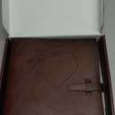 Photo Album 4x6 200 Photos, Genuine Leather Photo Albums with Writing Space with 30 Writing Paper, Travel Family Wedding Kids Graduation Ultrasound Baby Picture Album Scrapbook Photo AlbumLOVE (Heart)