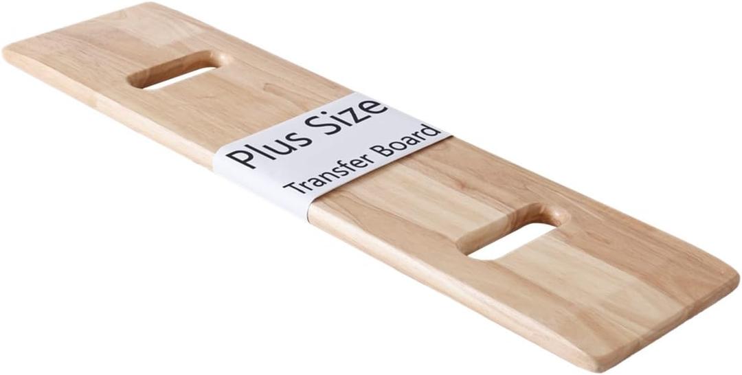 King Mills Plus Size Pinewood Extra Wide and Thick Transfer Board/Slide Board for Transferring to Wheelchair, Bed or Car. Ideal for Seniors, Elderly or Physical Therapy Patient.XXL
