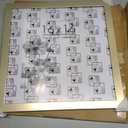 Americanflat 16x16 Picture Frame - Matted to 12x12 - Engineered Wood - Gold