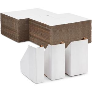 Bright Creations Picture Frame Corner Protectors - Adjustable Fit for Picture Moving Boxes - Durable Cardboard Corners for Packing Artwork - Artwork Protection for Moving Supplies - 2.5-5.5 cm, White