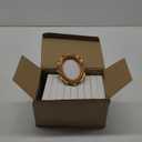 10 Pcs Gold Mini Picture Frames Pack 2 x 3 Inch Small Vintage Antique Ornate Retro Baroque Photo Frames with Backboard for Wall Hanging Tabletop Display Wedding Christmas Decor (Oval)