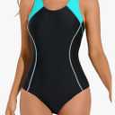 Women's One Piece Athletic Racerback Swimsuit Slimming Bathing Suit, Size: M