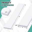 White Marble Threshold 4x24x5/8 Inch Marble Window Sill Shower Curb Top Tile Door Transition Bathroom Vanity Backsplash for Shower Pan System Jambs Fireplaces (Modern Style)