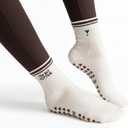 PILA-BARRE Womens Crew Grip Socks Non Slip for Pilates & Barre, 5-11