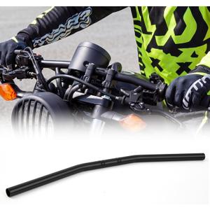 1 Pcs 7/8" 22mm Dirt Bike Handlebars Atv Motorcycle Handlebars for Motocross Atv Dirt Bike, Black (Flat Drag Bar)