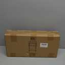 Apicizon Small Narrow Side Table, 3-Tier Skinny End Table for Small Spaces, Slim Nightstand with Storage Shelf, Bedside Table for Living Room, Bedroom, Rustic Brown and Black