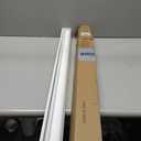 ChrisDowa Cordless Blackout Roller Shades for Windows, Striped Free-Stop Window Blinds with Privacy, Thermal Insulated Window Shades for Home, Office and Door. White, 54" W x 72" H