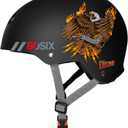 80SIX Triple Certified Multisport Helmet - Ideal for Bike, Scooter, Skateboard, Roller Skate and Inline Skate, 8+ Youth, 19.5"-20.5"