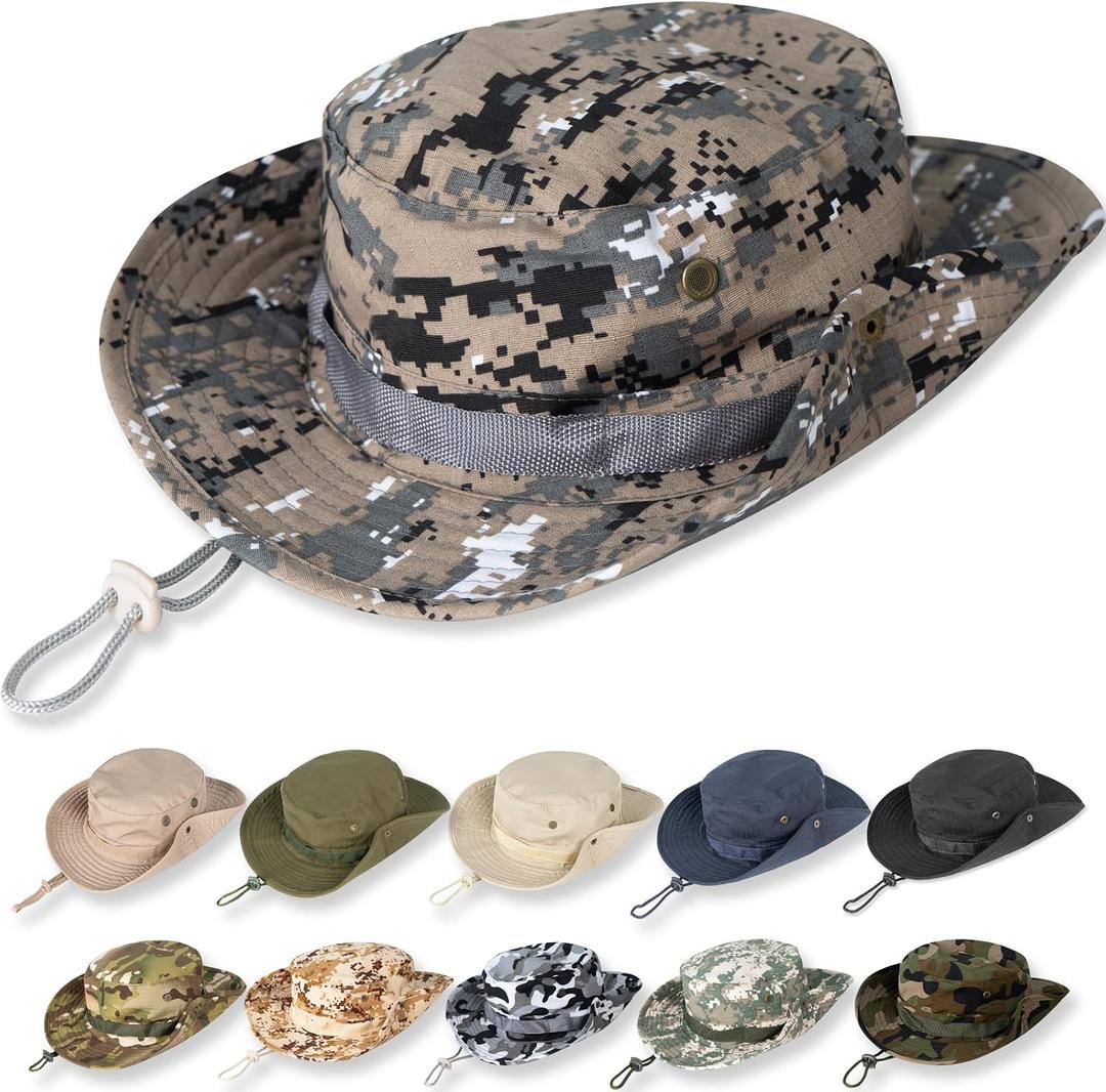 Sun Hats for Men Women Bucket Hat UPF 50+ UV Protection Boonie Hat for Safari Fishing Hiking Garden Beach